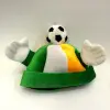 Green, white and yellow football hats open their arms to welcome you. Custom-made World Cup hats and all kinds of football fan hats Item Picture